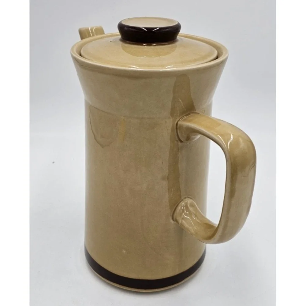 Pier 1 Spice Route Ginger Teapot 6 Cup Stoneware Hand Decorated Japan 8.5